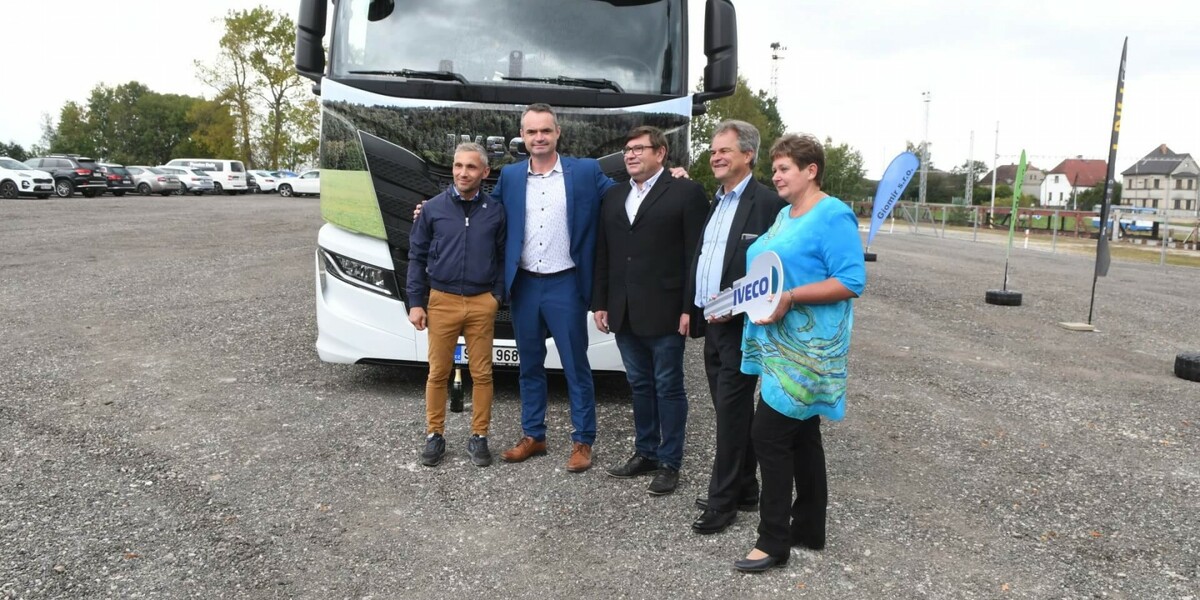 GIOMIR vykročil vstříc udržitelnosti s novým nákladním vozem  IVECO S-WAY NP na LNG